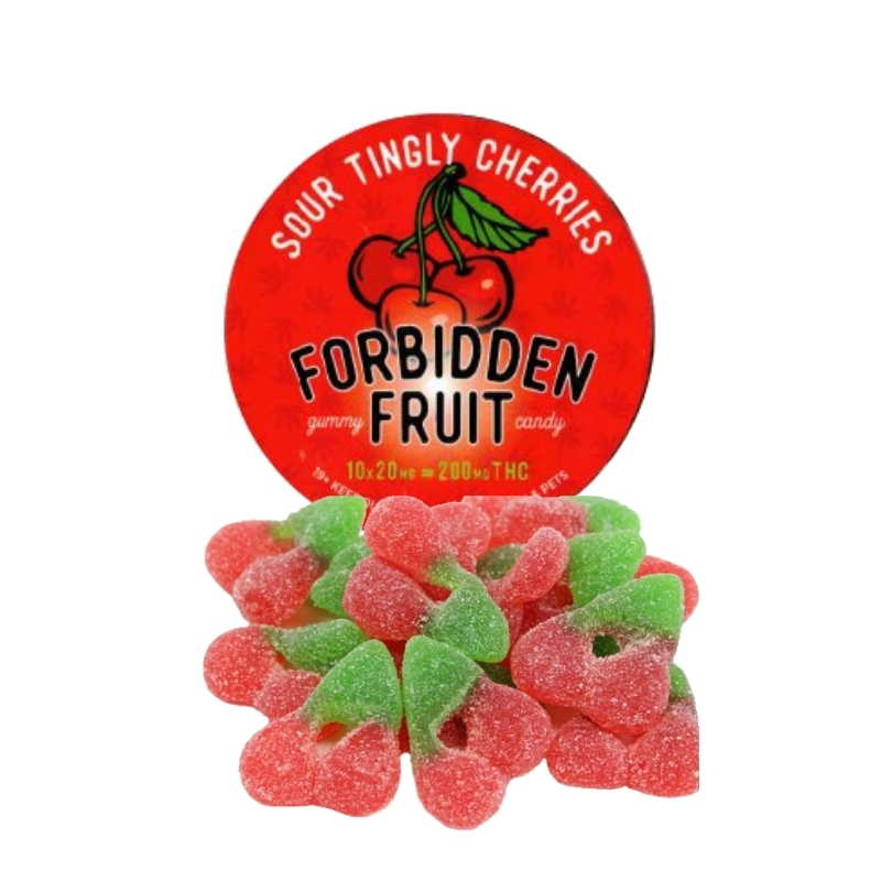 forbidden fruit sour tingly cherris